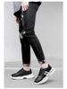 Men's Shoes Inner Height Increase Sports Casual Shoes Low-top Cowhide Surface Thick-soled Running Sports Small White Board Shoes_vogvips.com