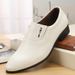 Men's shoes autumn men's business dress shoes men's British Korean version of youth breathable pointed toe shoes_vogvips.com