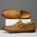 Euro Step Loafers Autumn New Slip-On Non-Slip Leather Soft Sole Versatile Breathable Men's Casual Shoes_vogvips.com
