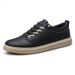 Casual Round Head Lace-up-ree Board Shoes Men's Low-top Breathable Sports Hand-scratched Little White Men's Shoes_vogvips.com