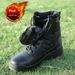 WalkPrime Sping Summe Combat Taining High Top Beathable Hiking Men's Tactical Outdoo Tekking Shoes Matin Boots Staight_vogvips.com