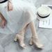 MTX 2025 New Women's Summer Mid-Heel Chunky Heel Thick-Soled Fairy Style Dress Versatile Student Roman High Heels_vogvips.com