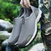 Summer Breathable Sports Thin Men's Outdoor Mountaineering Anti Slip 49 Size Large Mesh Shoes_vogvips.com