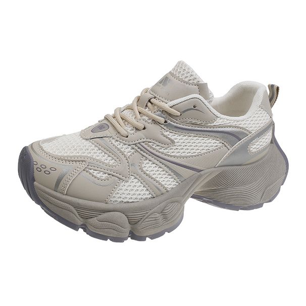2025 Fashion Thick-Soled Casual Sneakers Mesh Breathable Spring Versatile Trendy Dad Shoes For Women New Model_vogvips.com