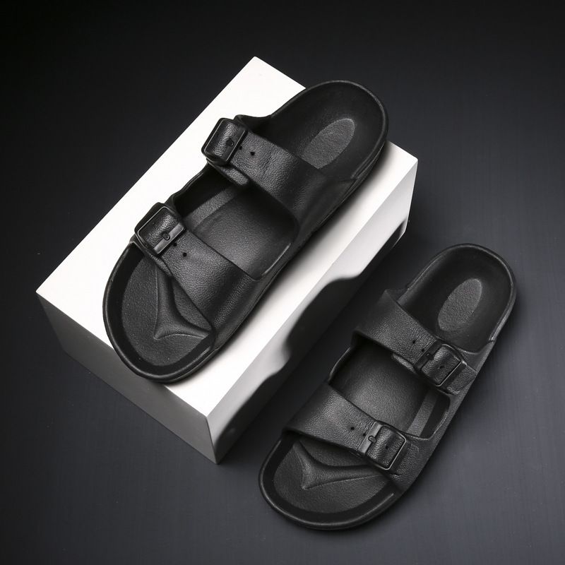 New Men's Women's Open Toe Soft Soled Beach Sandals Outdoor Comfort Flip-flop Sandal Casual Lightweight Flat Slippers_vogvips.com