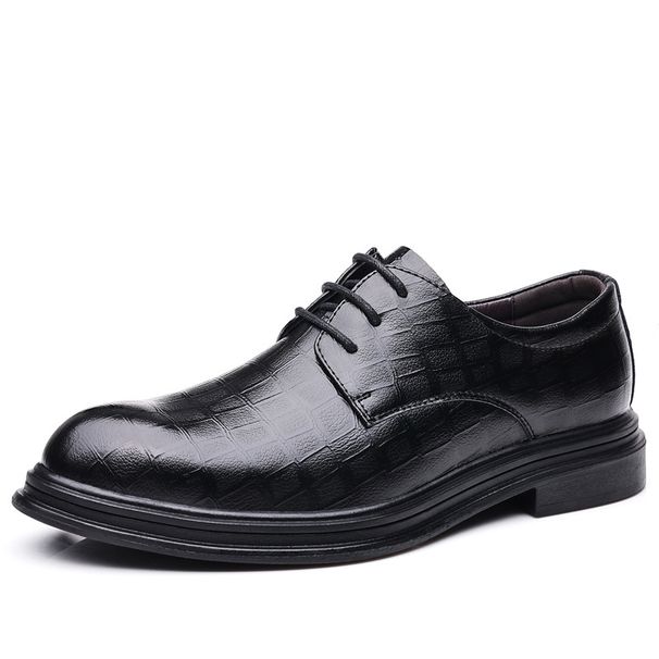 Men's Business Formal Casual Spring British Style Groom Korean Version Soft Sole Wedding Leather Shoes Breathable_vogvips.com