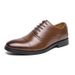 New Men's Brown Business Casual Derby Shoes British Style Lace-up Versatile Brock Men's Shoes Black Suit Banquet Dress Groom Wedding Shoes_vogvips.com