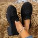 .Large Size Loafers Single Shoes With Leopard Print, British Style Fashion Single Shoes, Elegant And Versatile Suede Women's Shoes_vogvips.com