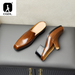 Gnuin Lathr Muls For Mn Half Man Luxury Brand Dsignr Mn's High Hl Sandals Shos Slip On Footwar Slipprs_vogvips.com