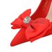 18249-H33 Korean Style Fashion Party Heels Stiletto Shallow Pointed Toe Rhinestone Bowknot High Heel Single Shoes For_vogvips.com