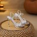 Summer High-heeled Shoes For Petite Women, Elegant And Comfortable, Silver Platform Sandals, 2026 New Model With_vogvips.com