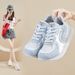 Forrest Gump Women's Shoes Lightweight Platform Sports Casual Retro Dad Shoes Breathable Round Head_vogvips.com
