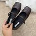 French Style Square Toe Mary Jane Shoes For Women In Autumn 2025, Paired Gentle Skirt And Flat Bottom Single Shoe With A_vogvips.com