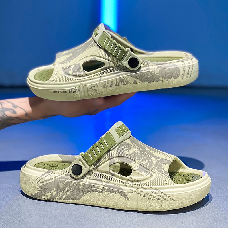 One Line Men, Summer Outdoor Wear For Teenagers, With A Sense Of Stepping On Poop, Anti Slip And Odor Prevention, Indoor_vogvips.com