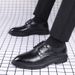 Spring And Summer Pointed Leather For Men, Youth British Business Casual Shoes, Formal Lace-up Height-increasing Groom_vogvips.com