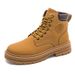 European Warm Series Men's Couple Style Martin 2025 Autumn High-top Work Shoes Outdoor Thick-soled Yellow Boots B801_vogvips.com