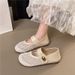 Mesh Hollow Single Shoes Fairy Fairy Style Temperament Shallow Mouth Flat Sole Single Shoes Fishing Net Shoes_vogvips.com