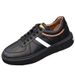 2025 New Men's Genuine Leather Thick Sole Lightweight Striped Non-Slip Casual Sneakers Versatile Board Shoes_vogvips.com