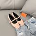 H Family 2025 New Fashion Korean Style Simple Versatile Satin One-strap Mary Jane Flat Shoes Comfortable Women_vogvips.com