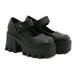 High Heeled Mary Jane Women's 2025 New Item Square Toe, Height Increasing, Small Leather Shoes, Sponge Cake Sole, Thick_vogvips.com