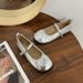 French Style Mary Jane For Women In Spring Summer 2025, New Shallow Mouth With A Single Buckle And Pleated Flat Shoes_vogvips.com