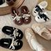 Shoes Women's Thick Soled Fluffy Slippers Soft Soled Non Slip Height Increasing Closed Toe Cotton Slippers Autumn Winter Style_vogvips.com