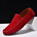 Plus-Size Bean Shoes Loafers For Men, Driving Couple Style, Suede Casual Breathable Leather Shoes For Women_vogvips.com