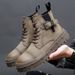 Cowhide Martin Boots, Outdoor Workwear, High Top Casual Shoes, Retro High Top Boots_vogvips.com