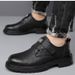 Casual Leather Fashion Trend Versatile Men's Soft Sole Breathable Light Luxury Simple Comfortable Business Work Shoes_vogvips.com
