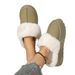 Women's Winter Snow Boots - Slip-On Faux Fur Lined Low-Cut Boots With Thick Sole, Lightweight & Warm, Available In Green_vogvips.com