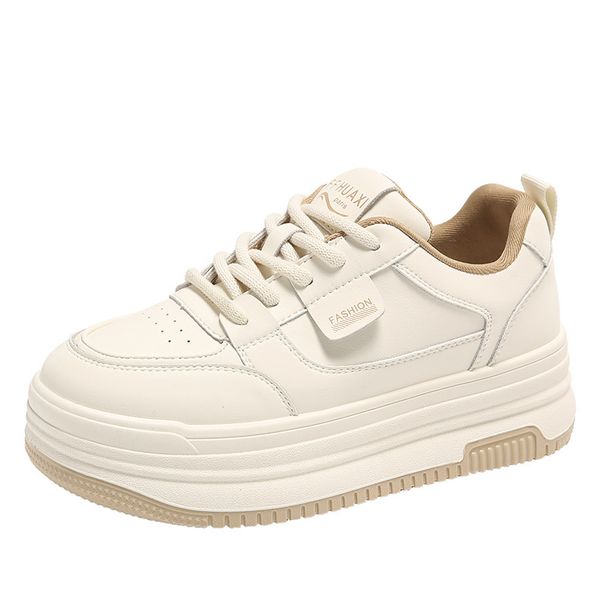 Export Overstock Genuine Leather Thick-Soled For Women, New Autumn Winter Black And White Ultra-Soft Sports Casual_vogvips.com