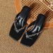 High Heel Slippers For Women, Outdoor Wear, High-End Rhinestone Beaded Shoes, 2026 New Summer Square Toe Clip-Toe Thong_vogvips.com