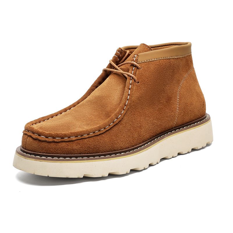 Men's Genuine Leather Kangaroo Boots Suede High-Top British Style Casual Autumn Winter Martin Boots_vogvips.com
