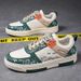 Designer Shoes Sneaker Mens Womens Low Patent Leather Green White Camouflage Skateboarding Jogging Sports Trainers_vogvips.com