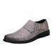 Euro Step 2025 Brogue Leather Trendy Business Hair Stylist Slip-On Korean Versatile British Style Casual Men's Shoes_vogvips.com