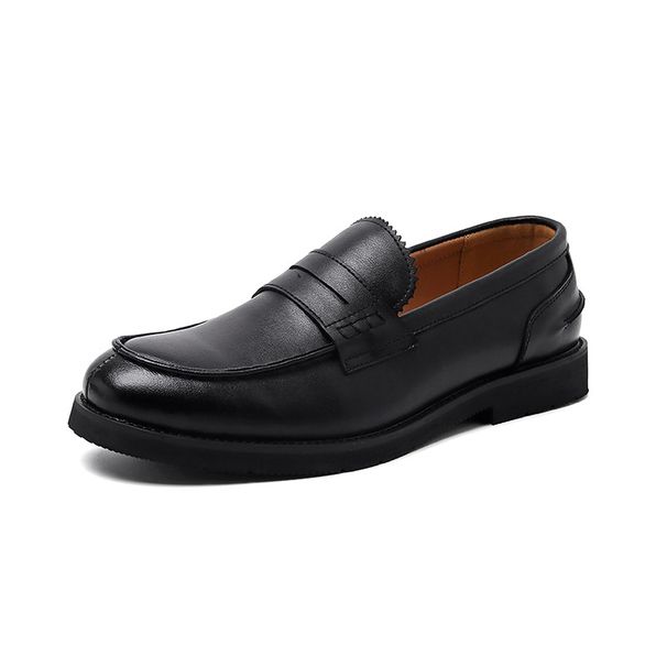 Step On Loafers, Lazy Men's Business Casual Leather Shoes, Autumn British Style High-end Formal Men 66659-R_vogvips.com
