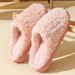 25 Cotton And Fleece Indoor Couple Slippers For Men And Women In Autumn And Winter_vogvips.com