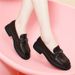 One-step-on Women's Shoes, All-matchable Black Flats_vogvips.com