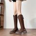 D-9 Thick Sole High Tube Riding For Women 2024 New Style Single Petite Over-the-Knee Versatile Long Boots_vogvips.com