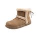 Vintage Thick-Soled Platform Non-Slip Snow Boots For Women Autumn Winter New Fleece-Lined Thickened Warm Casual_vogvips.com