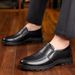 Dad's In Autumn Winter With Plush Warm Leather Business Casual Shoes, One Foot Leather, Extra Large Size For Middle-aged_vogvips.com