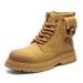 Martin Boots Men's Tooling Mountaineering Boots High-top Thick-soled Heightening Rhubarb Boots Locomotive Leather Boots_vogvips.com