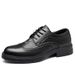 Euro Step Men's 2025 New Winter Fleece-Lined Warm Business Formal Genuine Leather Brogue Wedding Shoes Men_vogvips.com