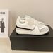Cowhide Version ~ 24C Spring New Style New-Inspired Rhinestone Casual Sneakers Genuine Leather Round Toe Lace-Up_vogvips.com