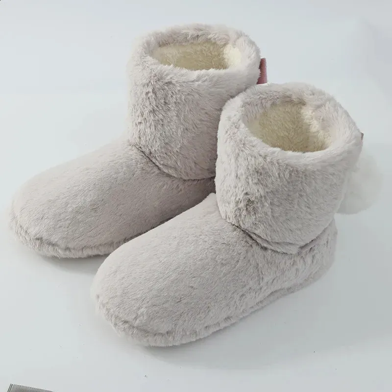 Cute fuzzy snow classic furry indoor soft house boots outdoor non slip womens shoes 240904_vogvips.com