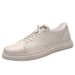 Low-top European Station Men's Shoes Cow Two-layer Leather Shoes British Casual Sports Shoes_vogvips.com