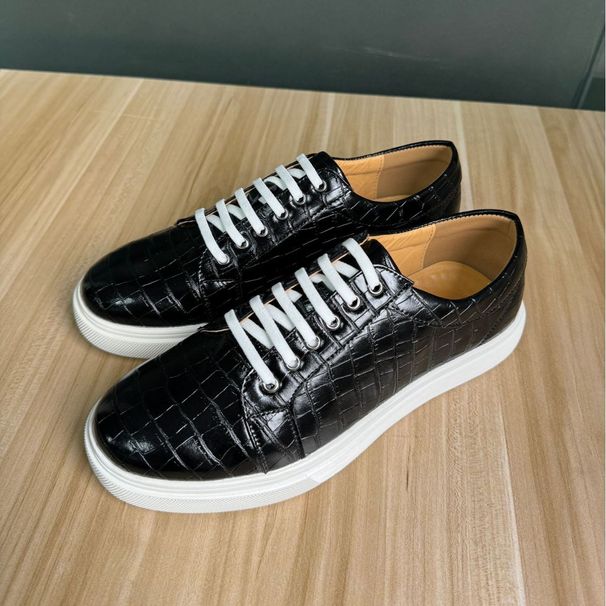 Cross-Border New Large Size Lace-Up European And American Fashion Show Business Leather Shoes Men British Style_vogvips.com