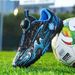 the World CupChildren's Soccer Training Shoes With Rotating Snap Fastener Velcro No Lace For Boys And Girls Studs For Student Competitions_vogvips.com