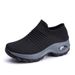 plus Size Women's Slip-On Sports Shoes Flyknit Air Cushioned Casual Sock Shoes Comfortable Footwear_vogvips.com