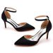 7cm Thin Large Size Export Banquet Women's High-end Silk High Heel Sandals Satin Dress Long Skirt Shoes_vogvips.com
